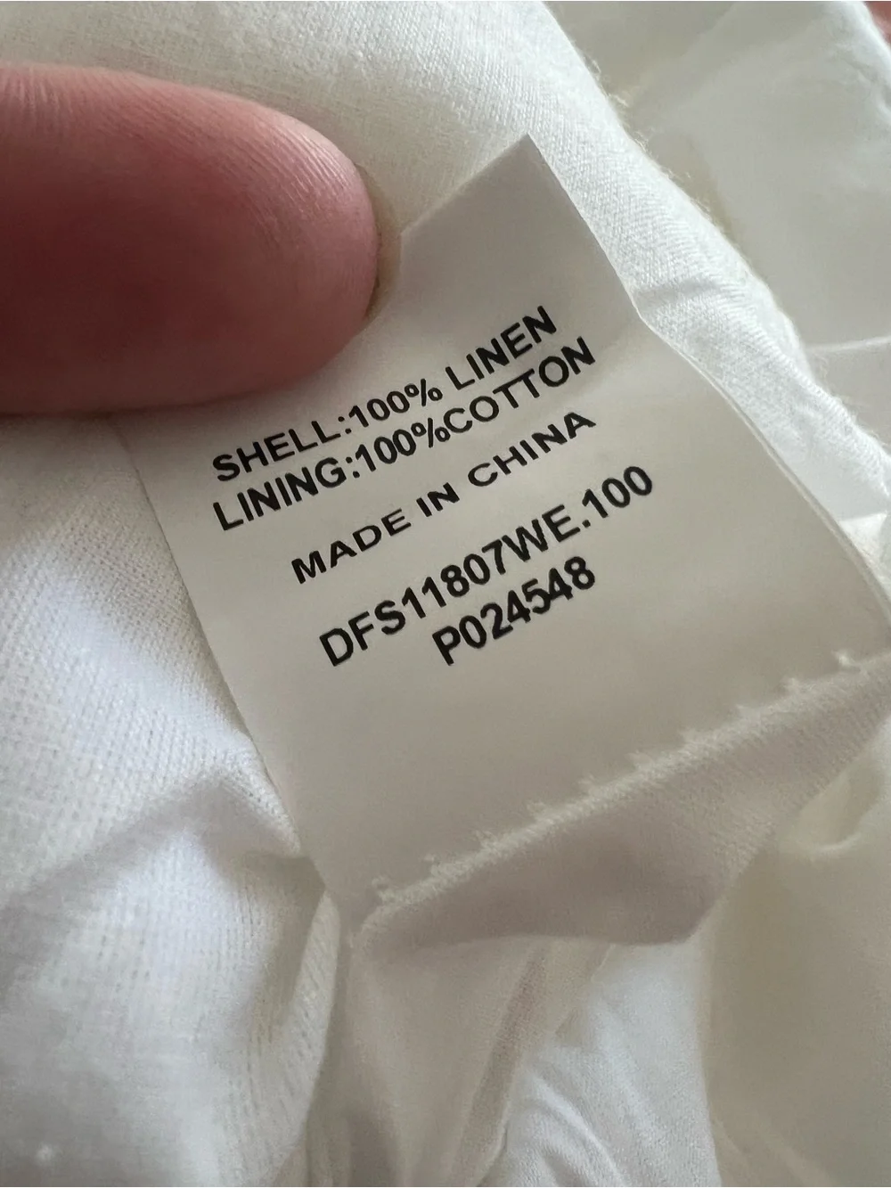DISSH White Maxi Dress 100% Linen Empire Waist Babydoll Sundress US 6 - Picture 8 of 9
